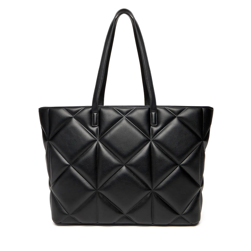 Shopping Bag Large LOVE MOSCHINO linea Embossed Trapuntata Nera