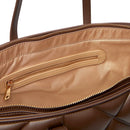 Shopping Bag Large LOVE MOSCHINO linea Embossed Trapuntata Marrone