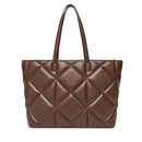 Shopping Bag Large LOVE MOSCHINO linea Embossed Trapuntata Marrone