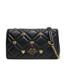 Borsa Donna a Spalla e Tracolla LOVE MOSCHINO linea Heart Studs Nera