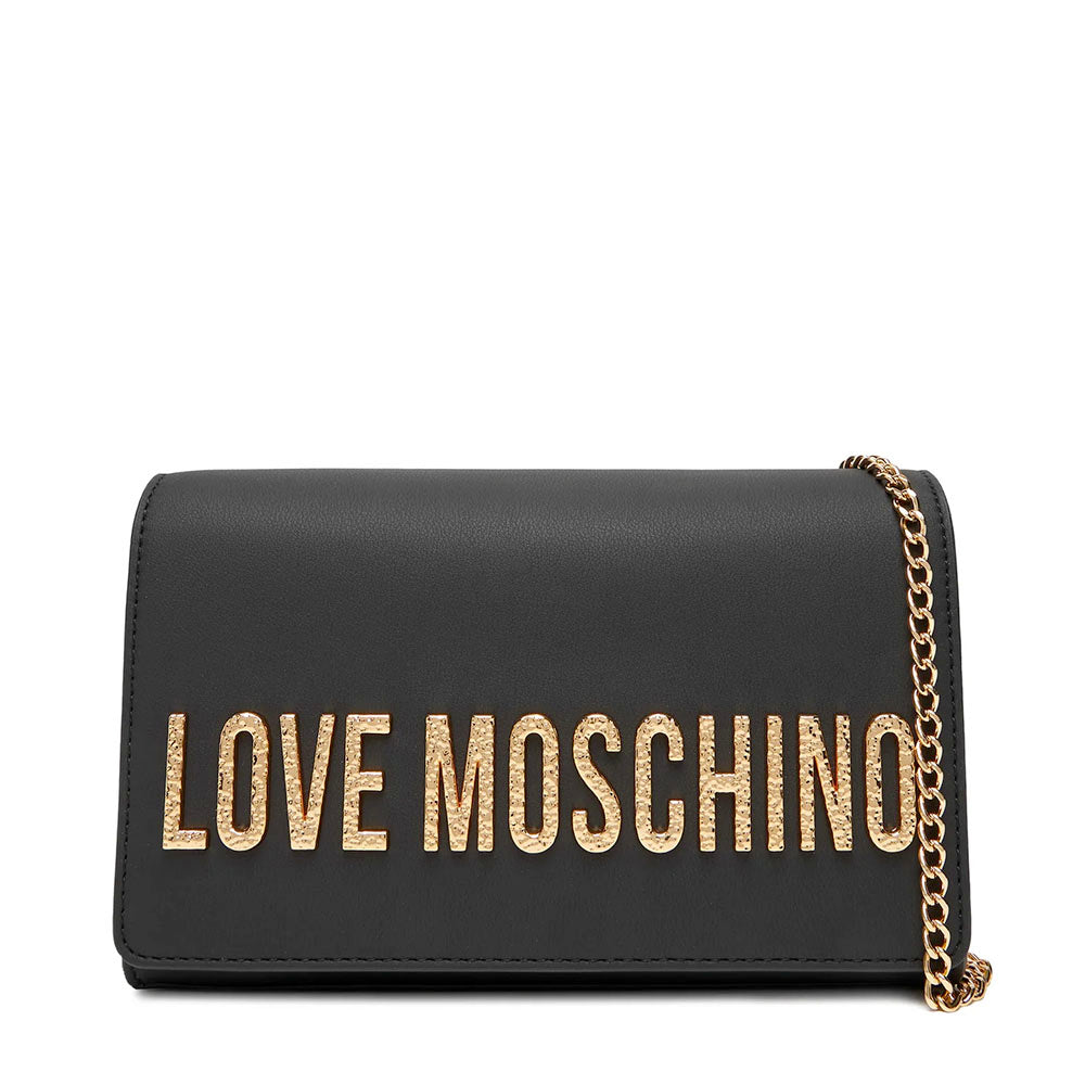 Clutch Donna con Tracolla LOVE MOSCHINO Nera con Maxi Logo