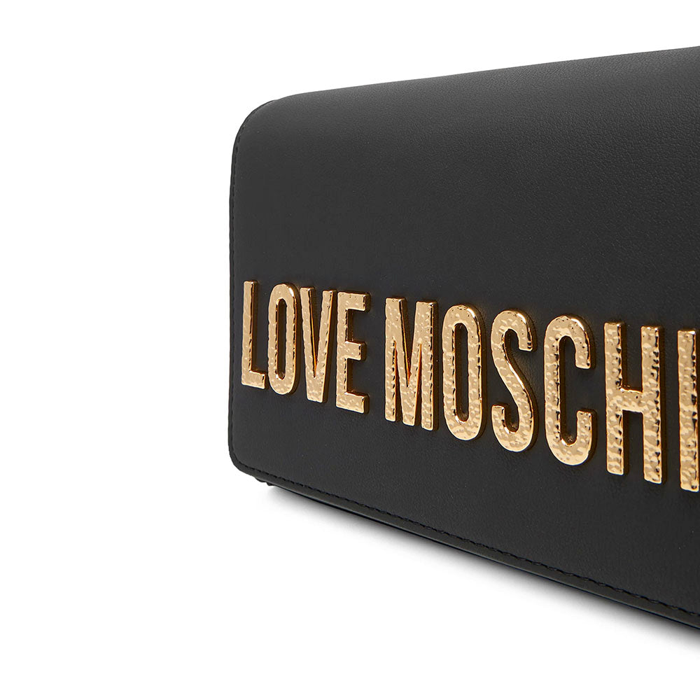Clutch Donna con Tracolla LOVE MOSCHINO Nera con Maxi Logo