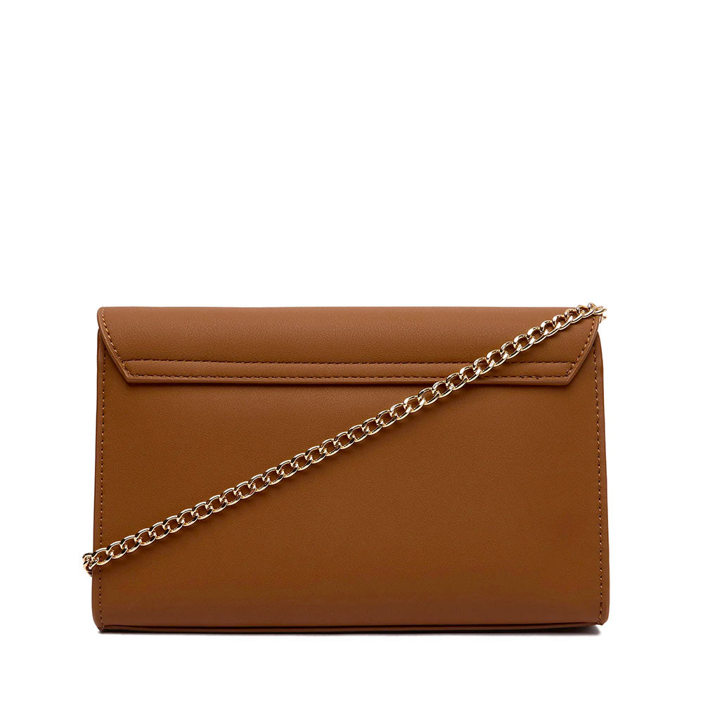 Clutch Donna con Tracolla LOVE MOSCHINO color Cuoio con Maxi Logo