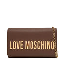 Clutch Donna con Tracolla LOVE MOSCHINO Marrone con Maxi Logo
