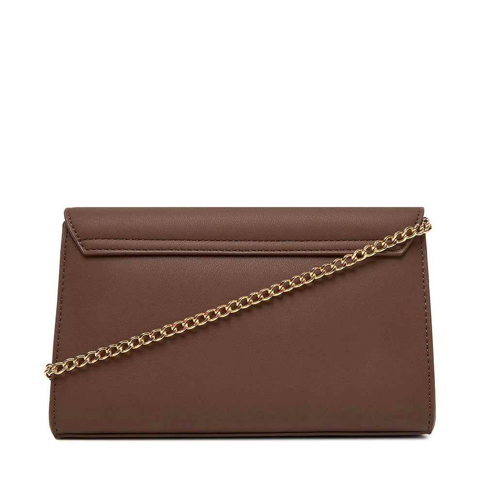 Clutch Donna con Tracolla LOVE MOSCHINO Marrone con Maxi Logo