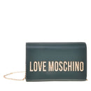 Clutch Donna con Tracolla LOVE MOSCHINO Verde con Maxi Logo