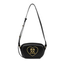 Borsa Donna a Tracolla LOVE MOSCHINO linea Heart Plaque Nera