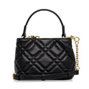 LOVE MOSCHINO Damenhandtasche, Herznieten-Linie, Schwarz