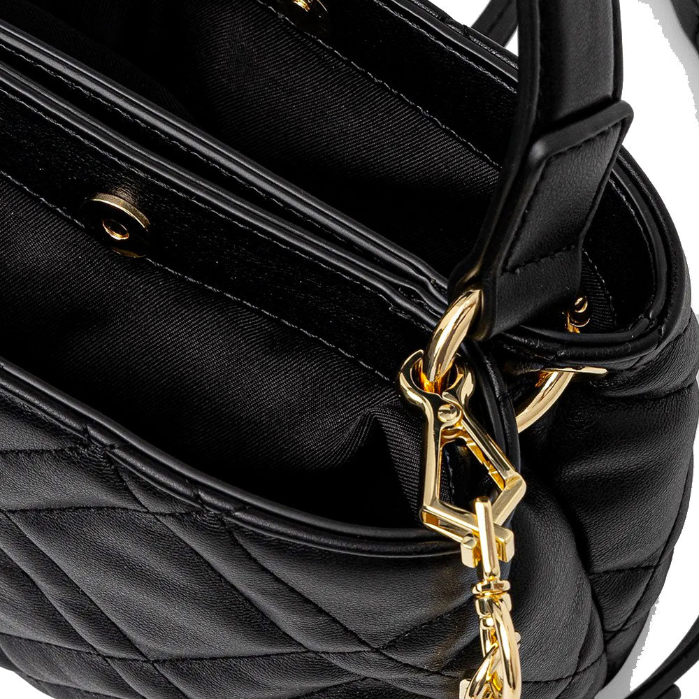 LOVE MOSCHINO Damenhandtasche, Herznieten-Linie, Schwarz