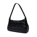 LOVE MOSCHINO 
Schwarzem Hobo Bag mit allover gesticktem Logo