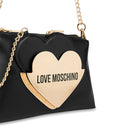 LOVE MOSCHINO Damen Umhängetasche Baby Heart Linie Schwarz