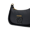 Hobo Bag a Tracolla LOVE MOSCHINO Martellata Nera