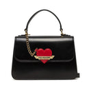 LOVE MOSCHINO Damenhandtasche Made With Love Linie in Schwarz