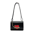 LOVE MOSCHINO MADE WITH LOVE LINIE
Schwarze Schultertasche 