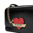 LOVE MOSCHINO MADE WITH LOVE LINIE
Schwarze Schultertasche 