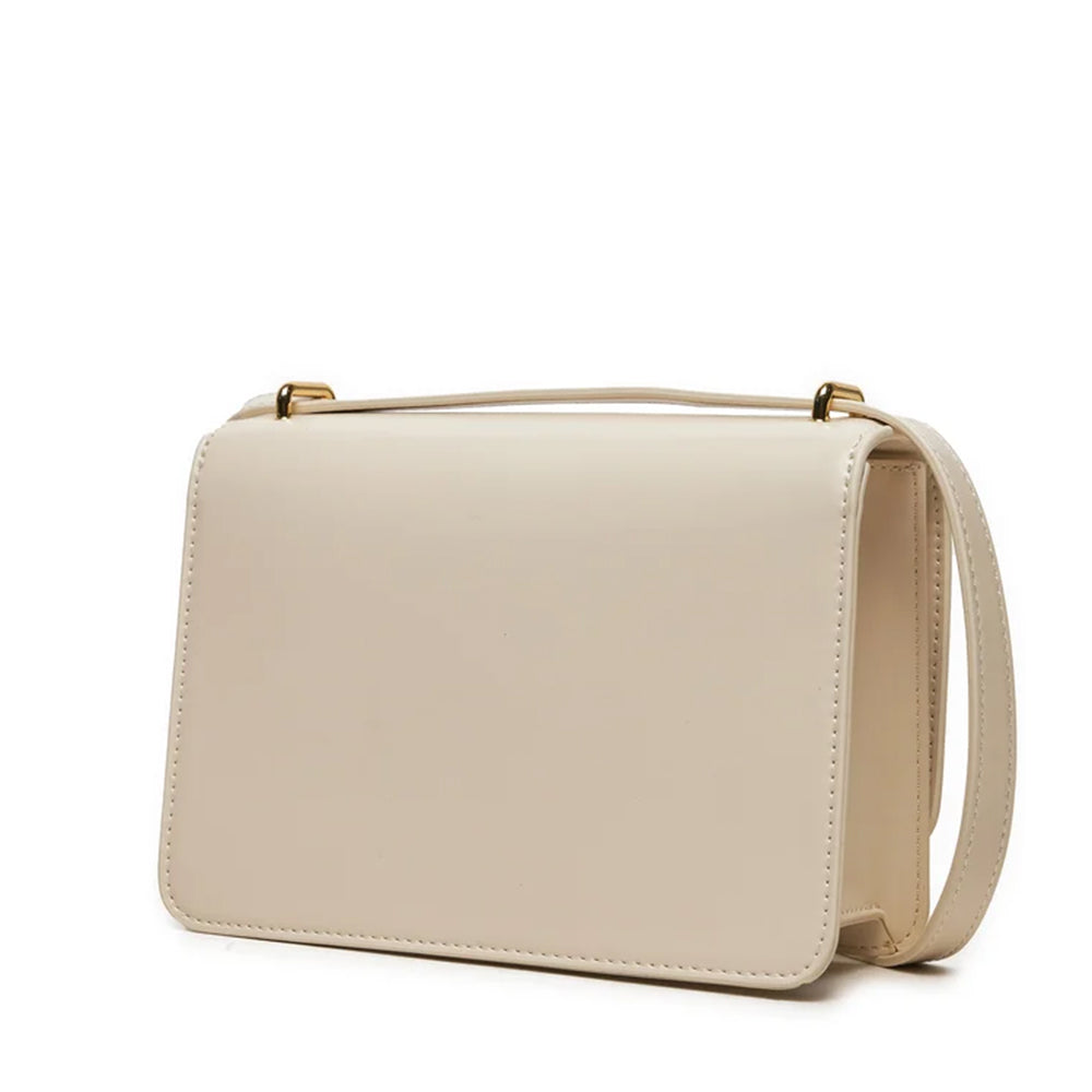 LOVE MOSCHINO Made With Love Linie 
Damen Umhängetasche in Elfenbeinfarbe