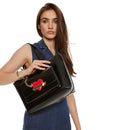 Shopping Bag LOVE MOSCHINO linea Made With Love colore Nero