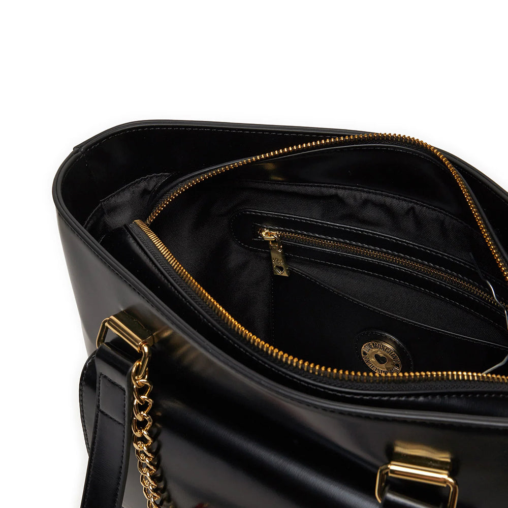 Shopping Bag LOVE MOSCHINO linea Made With Love colore Nero