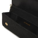 Clutch Donna con Tracolla LOVE MOSCHINO in Tessuto Laminato Nero