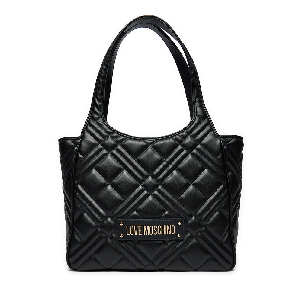Borsa a Spalla Trapuntata LOVE MOSCHINO linea Quilted colore Nero