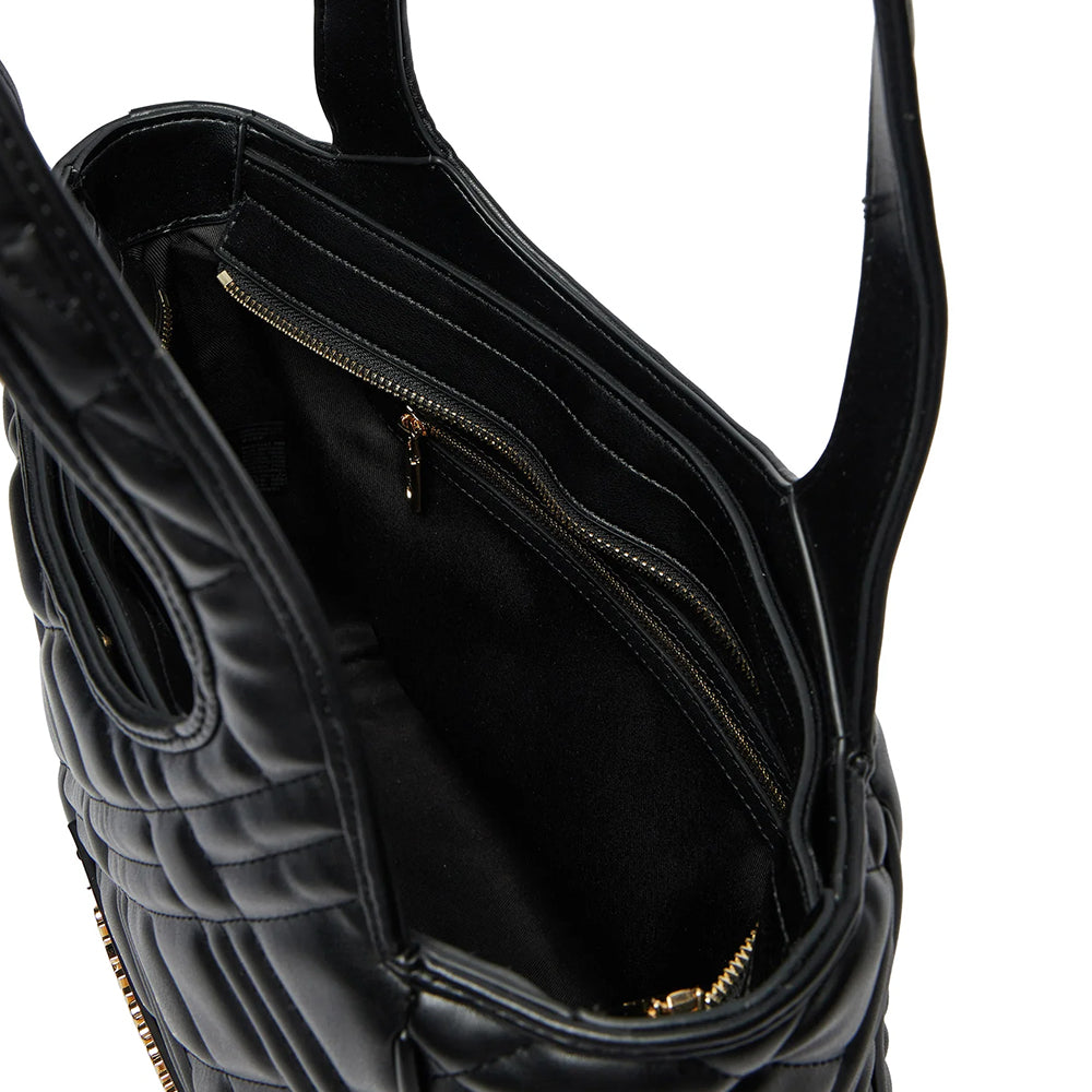 Borsa a Spalla Trapuntata LOVE MOSCHINO linea Quilted colore Nero