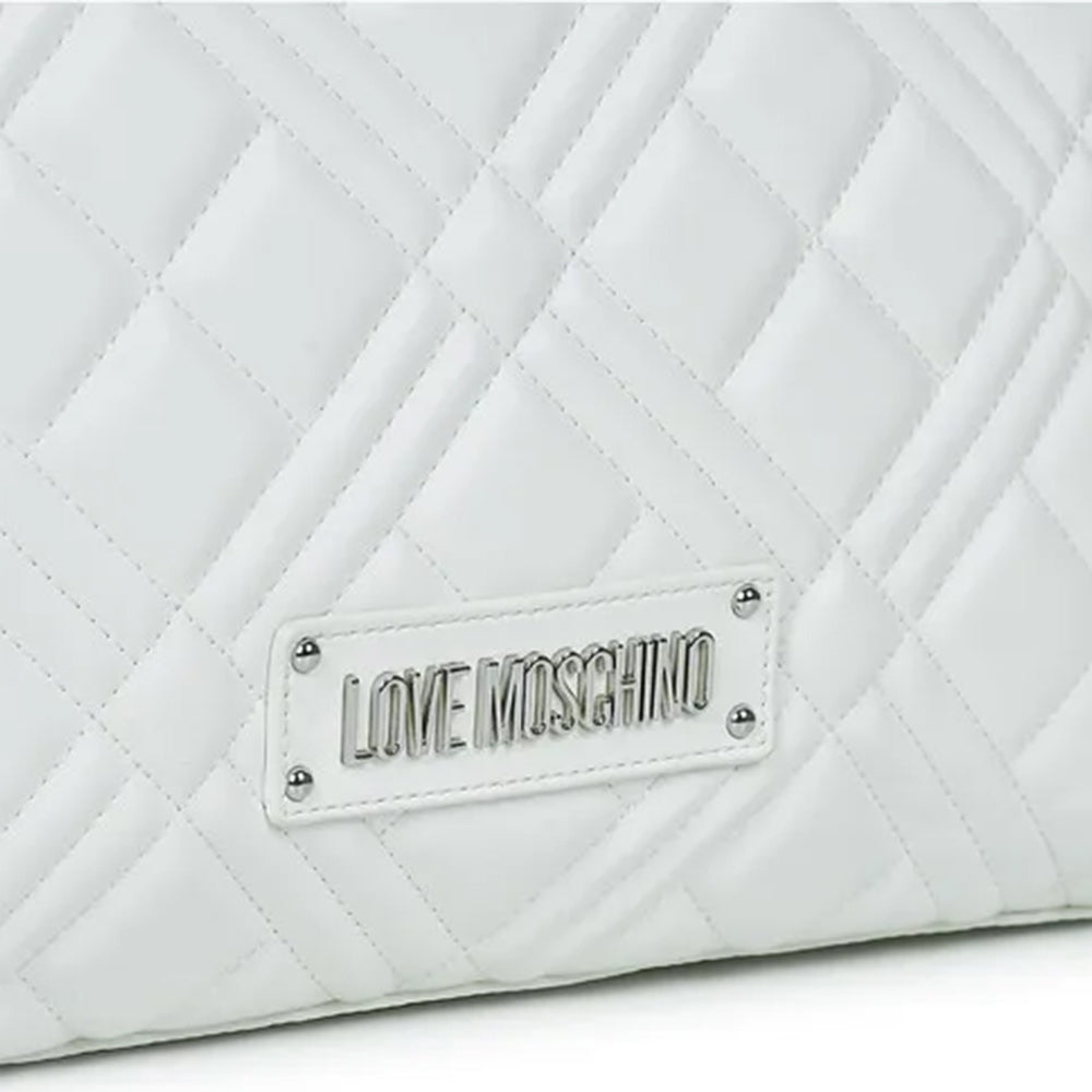 Shopping Bag Trapuntata LOVE MOSCHINO linea Quilted Bianco