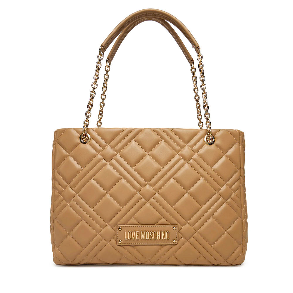Shopping Bag Trapuntata LOVE MOSCHINO linea Quilted Beige