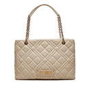 Shopping Bag Trapuntata LOVE MOSCHINO linea Quilted colore Avorio