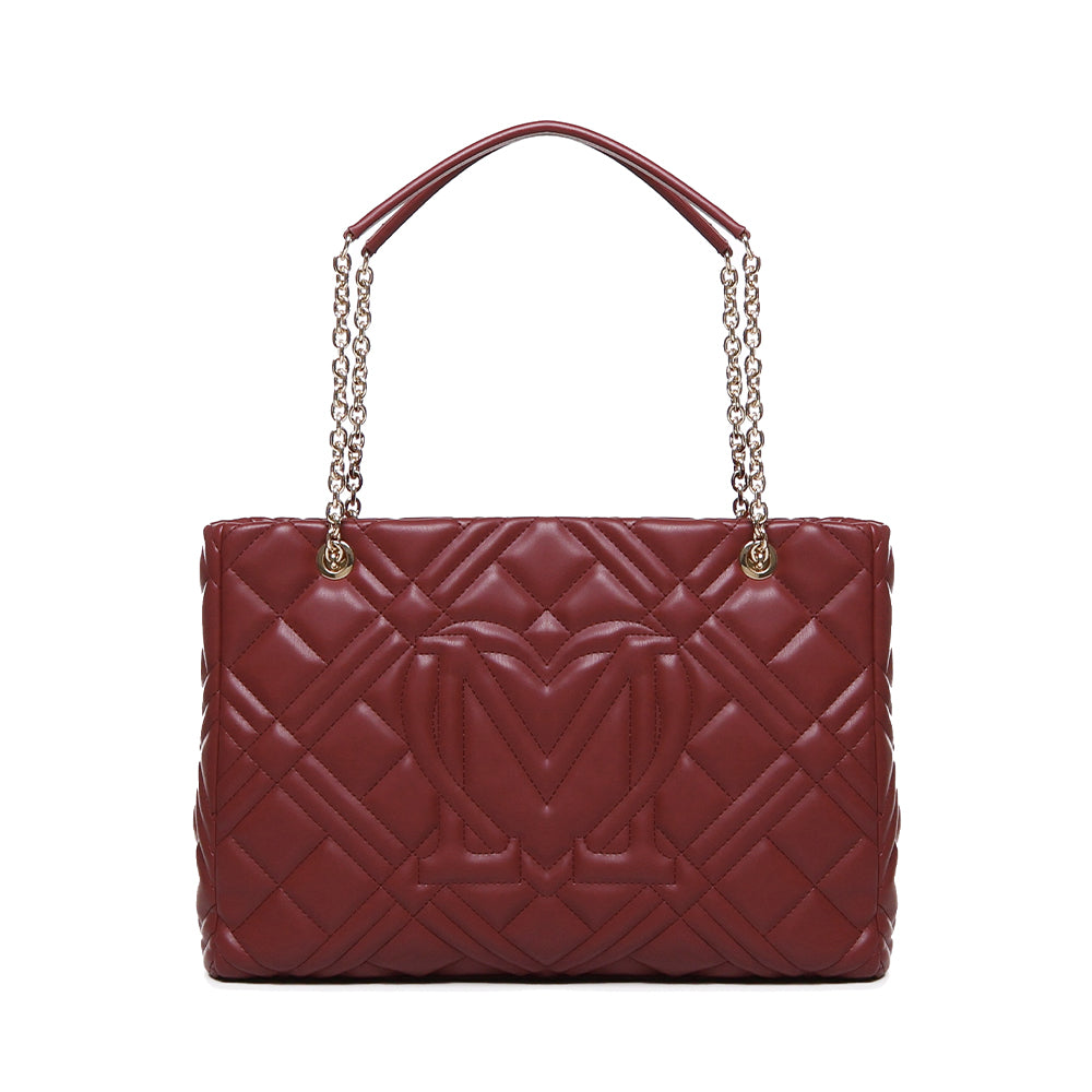 Shopping Bag Trapuntata LOVE MOSCHINO linea Quilted Bordeaux