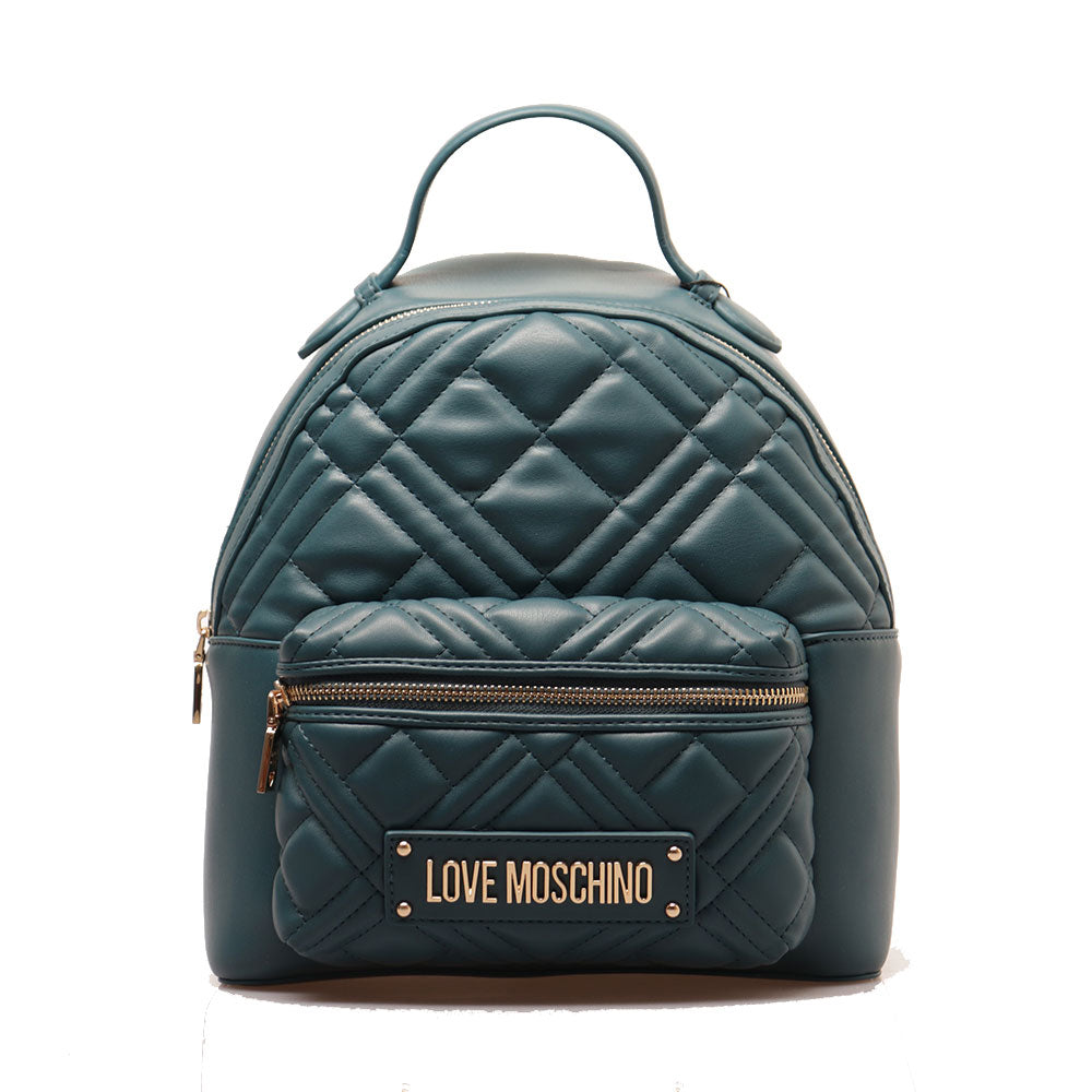 Zaino Donna LOVE MOSCHINO linea Quilted Trapuntato color Petrolio