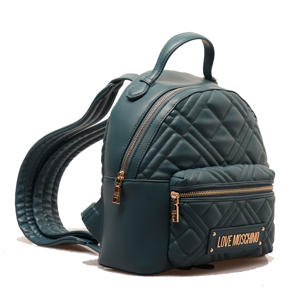 Zaino Donna LOVE MOSCHINO linea Quilted Trapuntato color Petrolio