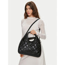 LOVE MOSCHINO QUILTED LINIE
Schwarze Hobo-Tasche mit Gunmetal-Logo