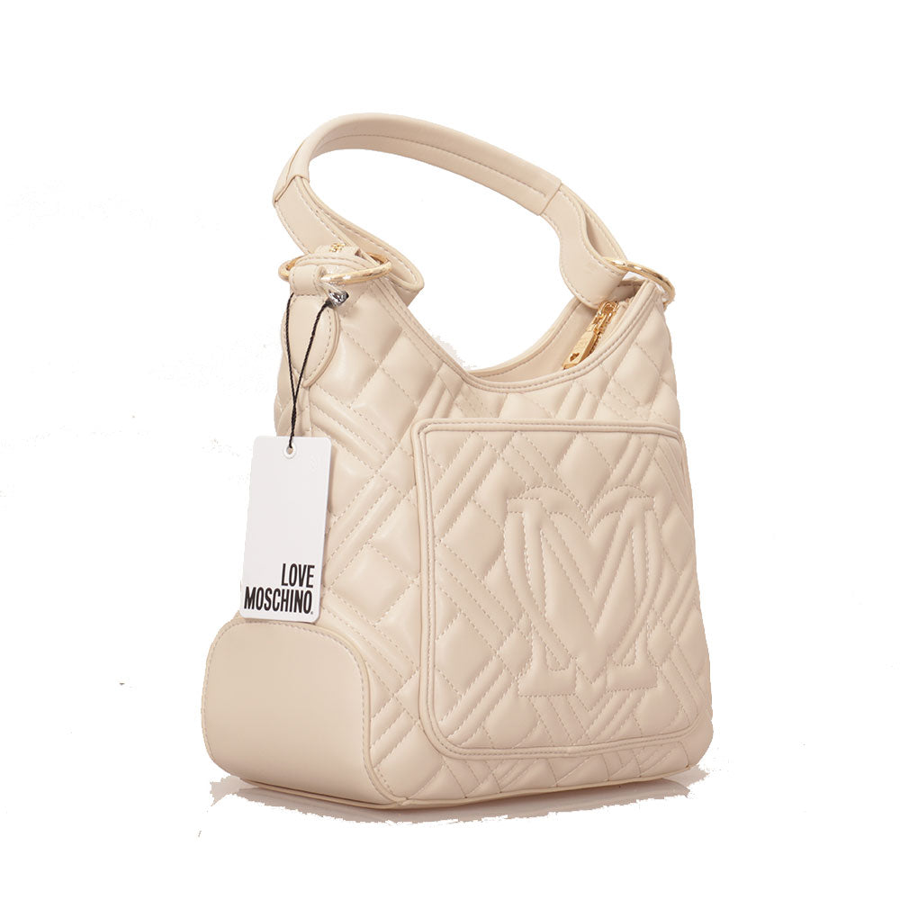 Hobo Bag LOVE MOSCHINO linea Quilted color Avorio