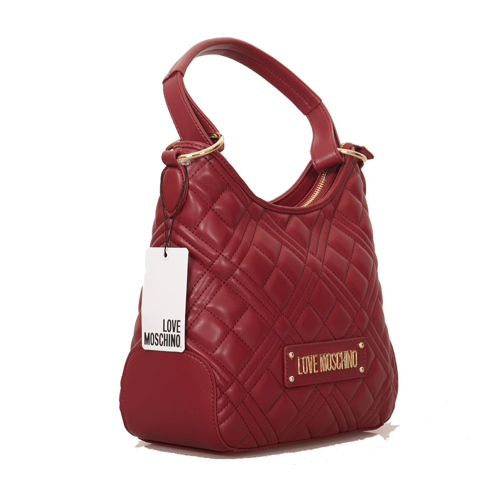 Hobo Bag LOVE MOSCHINO linea Quilted Bordeaux