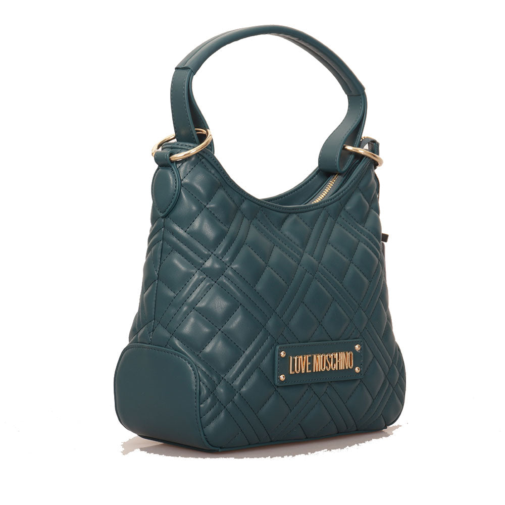 Hobo Bag LOVE MOSCHINO linea Quilted color Smeraldo