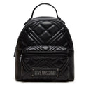 Zaino Donna LOVE MOSCHINO linea Quilted Trapuntato Nero con Logo Canna di Fucile