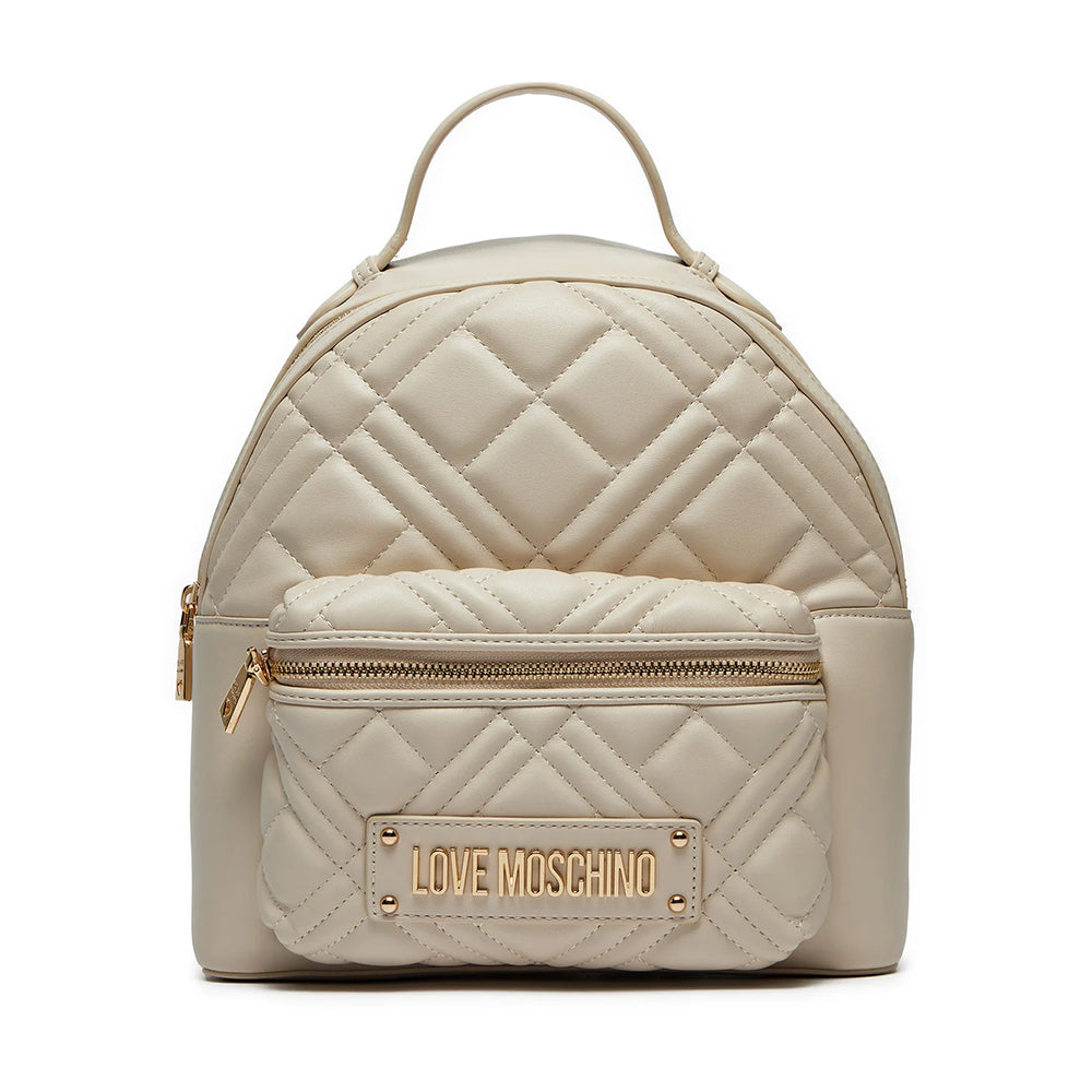 Zaino Donna LOVE MOSCHINO linea Quilted Trapuntato Avorio