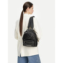 Zaino Donna LOVE MOSCHINO linea Quilted Trapuntato Nero e Nikel