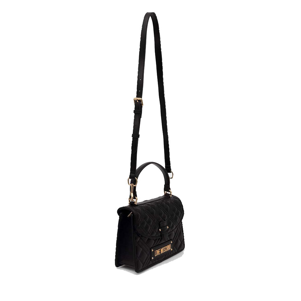 Borsa Donna a Mano con Tracolla LOVE MOSCHINO linea Quilted colore Nero