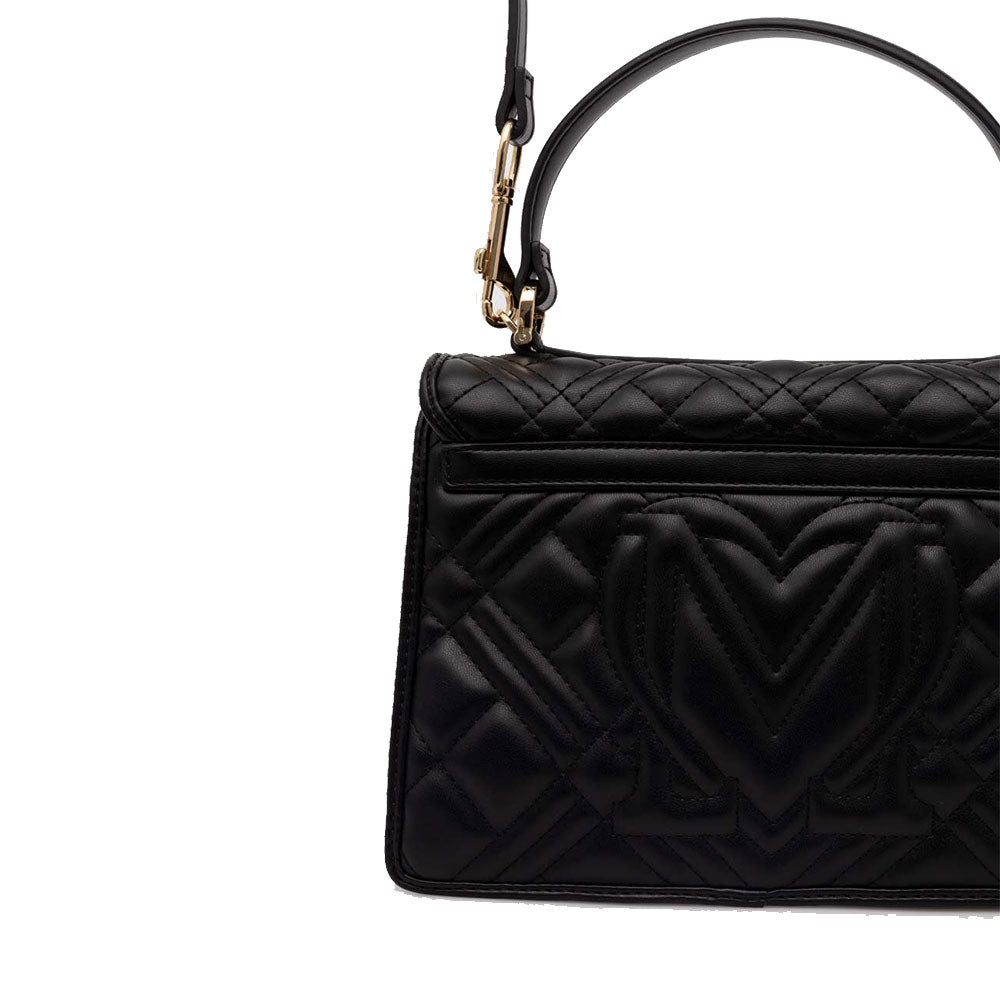 Borsa Donna a Mano con Tracolla LOVE MOSCHINO linea Quilted colore Nero