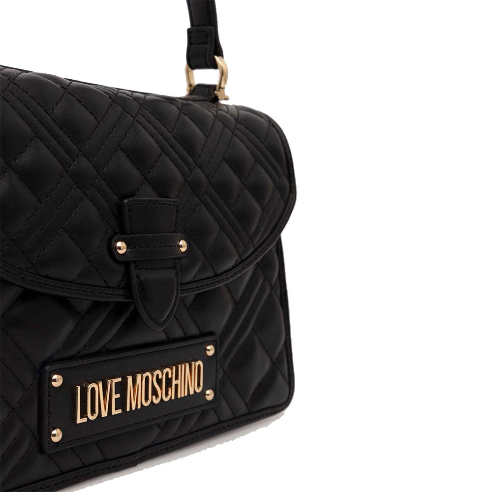 Borsa Donna a Mano con Tracolla LOVE MOSCHINO linea Quilted colore Nero