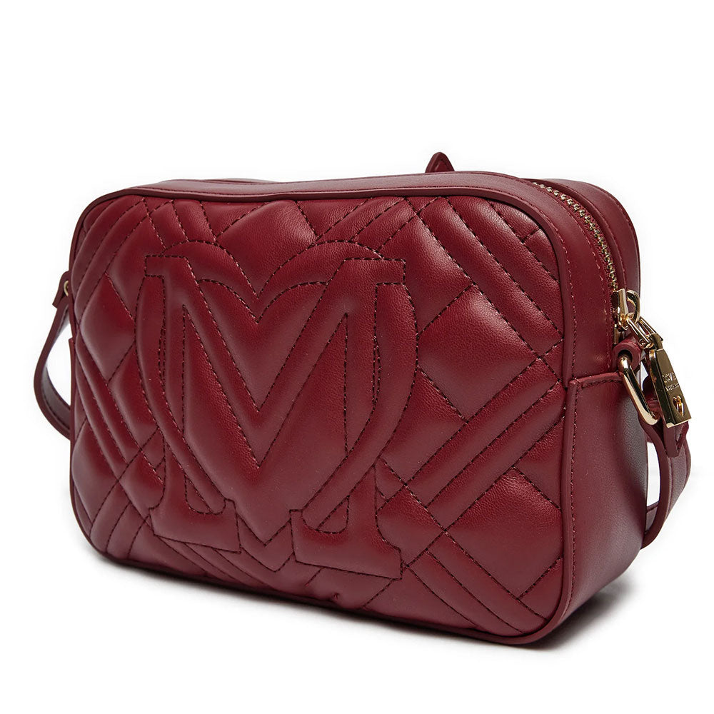 Camera Case Trapuntata LOVE MOSCHINO linea Quilted Bordeaux