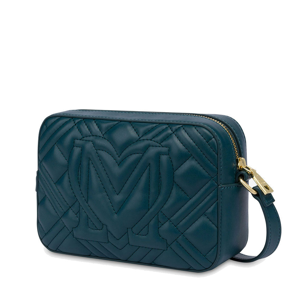 Camera Case Trapuntata LOVE MOSCHINO linea Quilted color Smeraldo