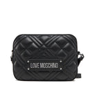 Camera Case Trapuntata LOVE MOSCHINO linea Quilted colore Nero e Nikel