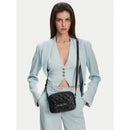 Camera Case Trapuntata LOVE MOSCHINO linea Quilted colore Nero e Nikel