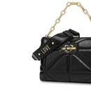 LOVE MOSCHINO GEOMETRIC QUILTED LINIE 
Schwarze Damen Handtasche 