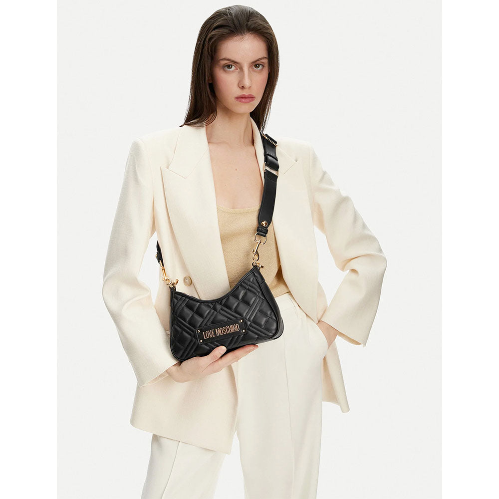 Hobo Bag Trapuntata LOVE MOSCHINO linea Quilted colore Nero