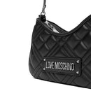Hobo Bag Trapuntata LOVE MOSCHINO linea Quilted colore Nero e Nikel