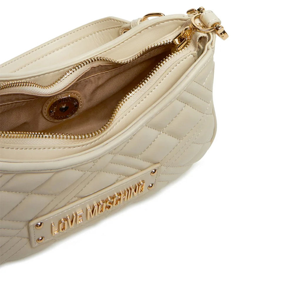 Hobo Bag Trapuntata LOVE MOSCHINO linea Quilted Avorio