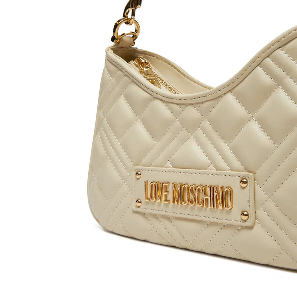 Hobo Bag Trapuntata LOVE MOSCHINO linea Quilted Avorio
